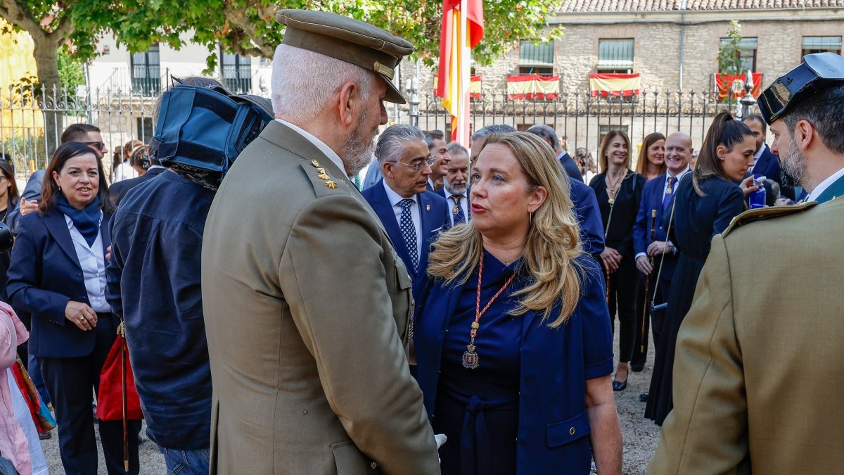 Ayala, momentos antes del inicio de los actos institucionales en el Monasterio de Las Huelgas.