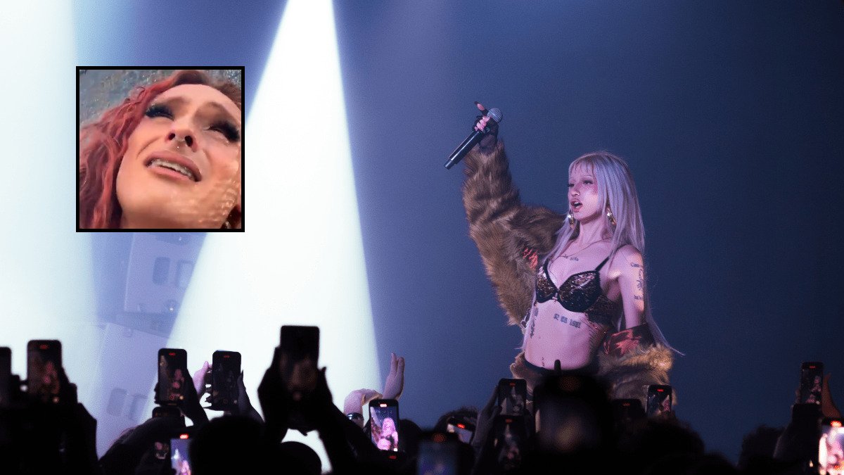 Metrika en un concierto y MarcDa, la bailarina afectada, en una imagen de archivo