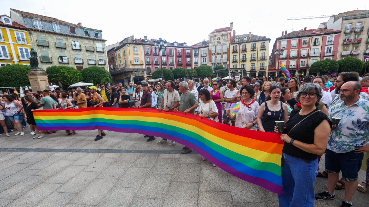Imagen de la concentración en la Plaza Mayor.