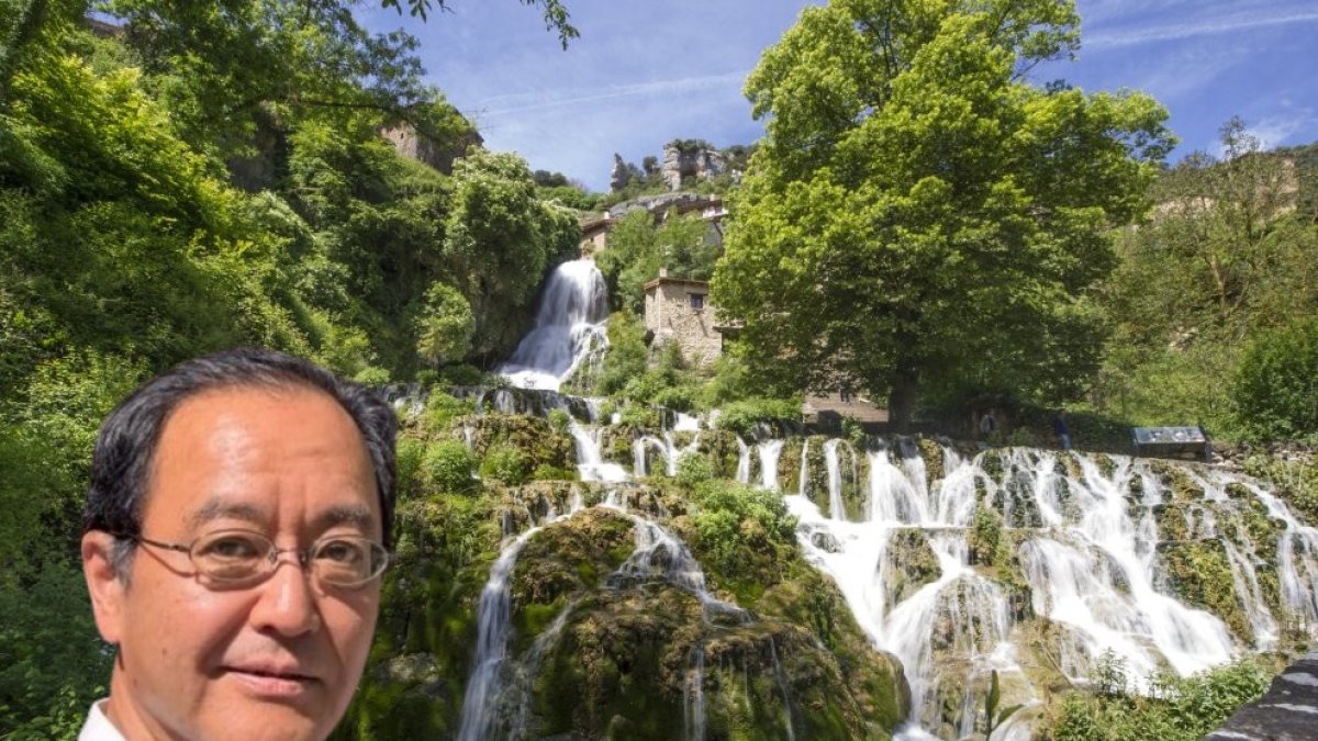 El embajador Nakamae visitó Orbaneja a finales de junio,