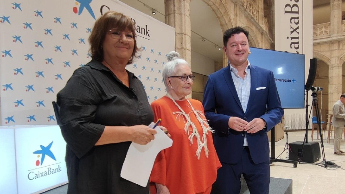Viza, Herrero y Cuartero, antes de la charla.