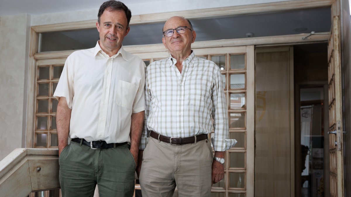El presidente de Asfoso Pedro Antonio Marín Gil y el director técnico Pedro Antonio Medrano.