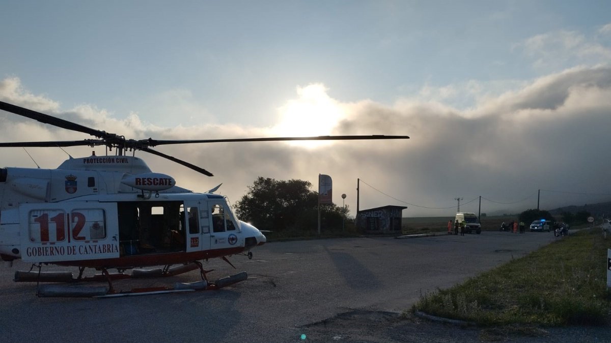 Helicóptero del Gobierno de Cantabria