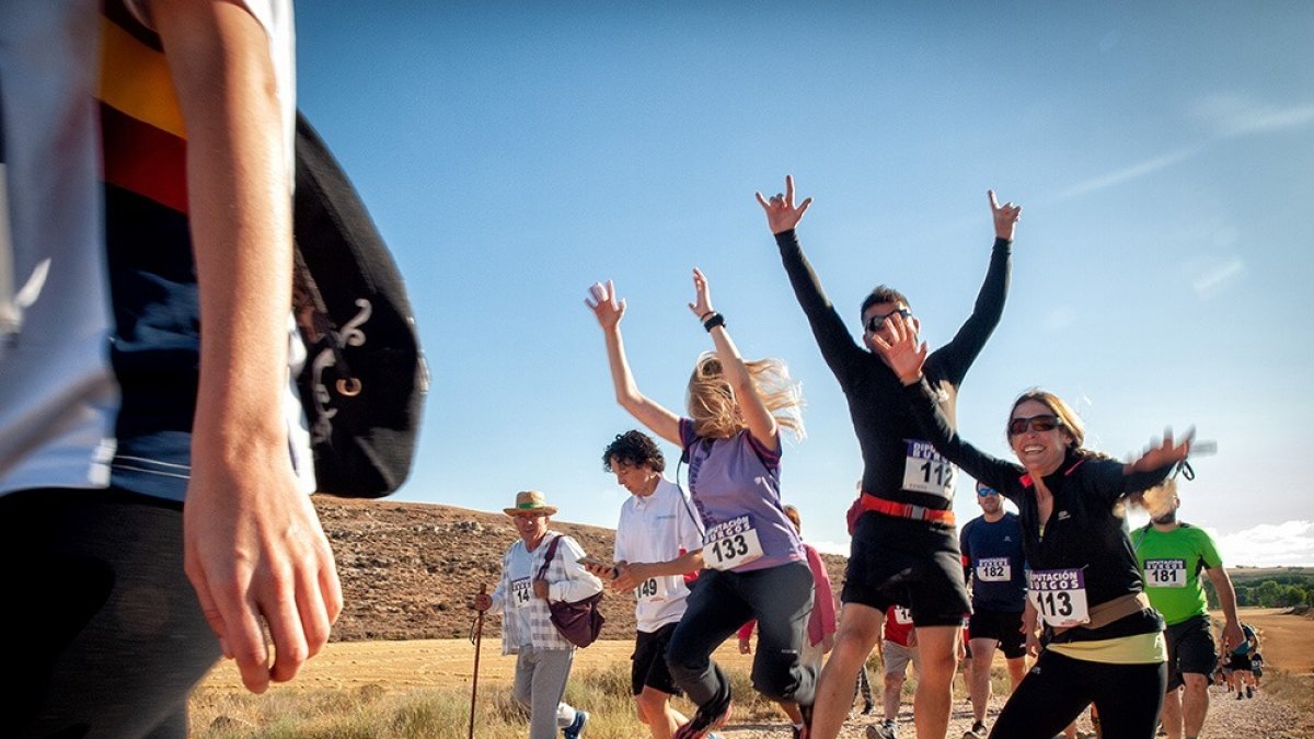 Participantes de una edición anterior de la Subida al Ahijón.
