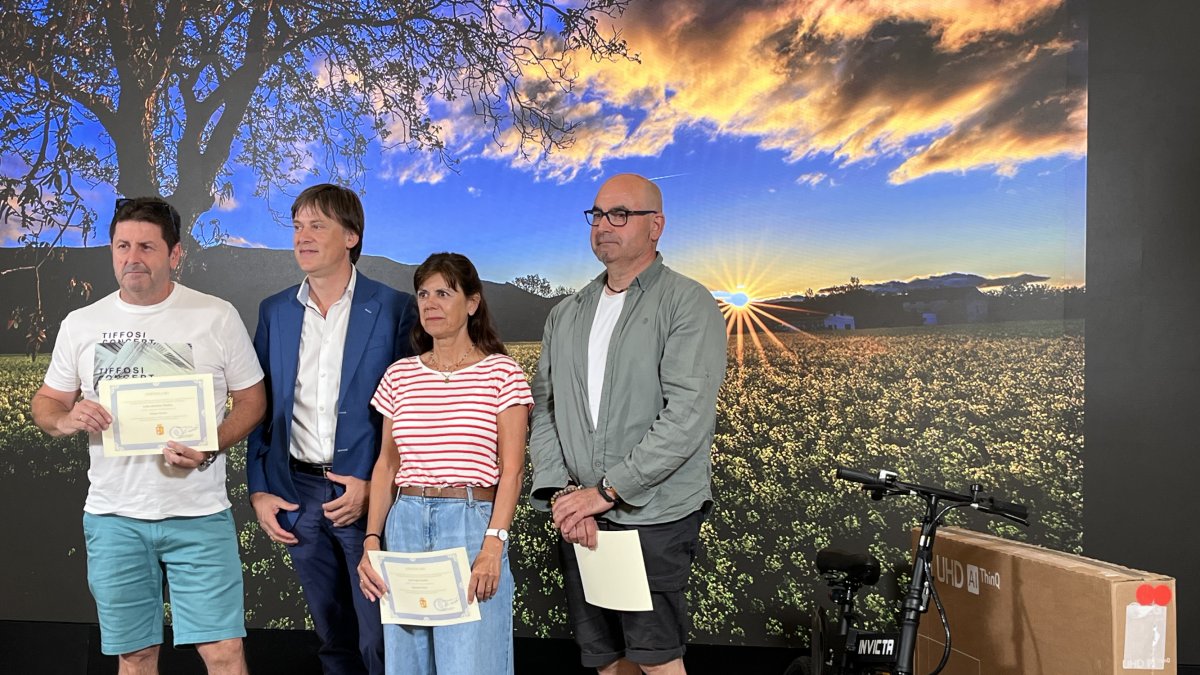 Los tres primeros premiados del concurso 2024