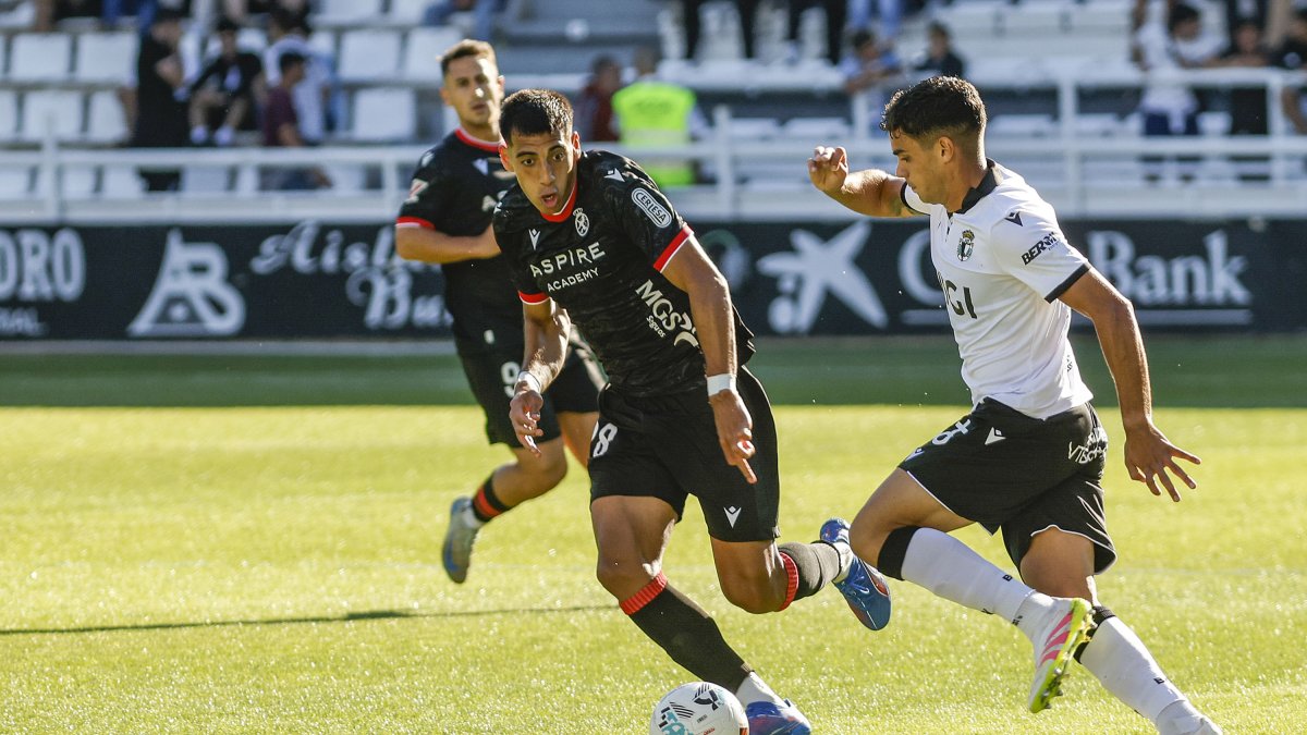 Imagen del partido entre el Burgos CF y la Leonesa.