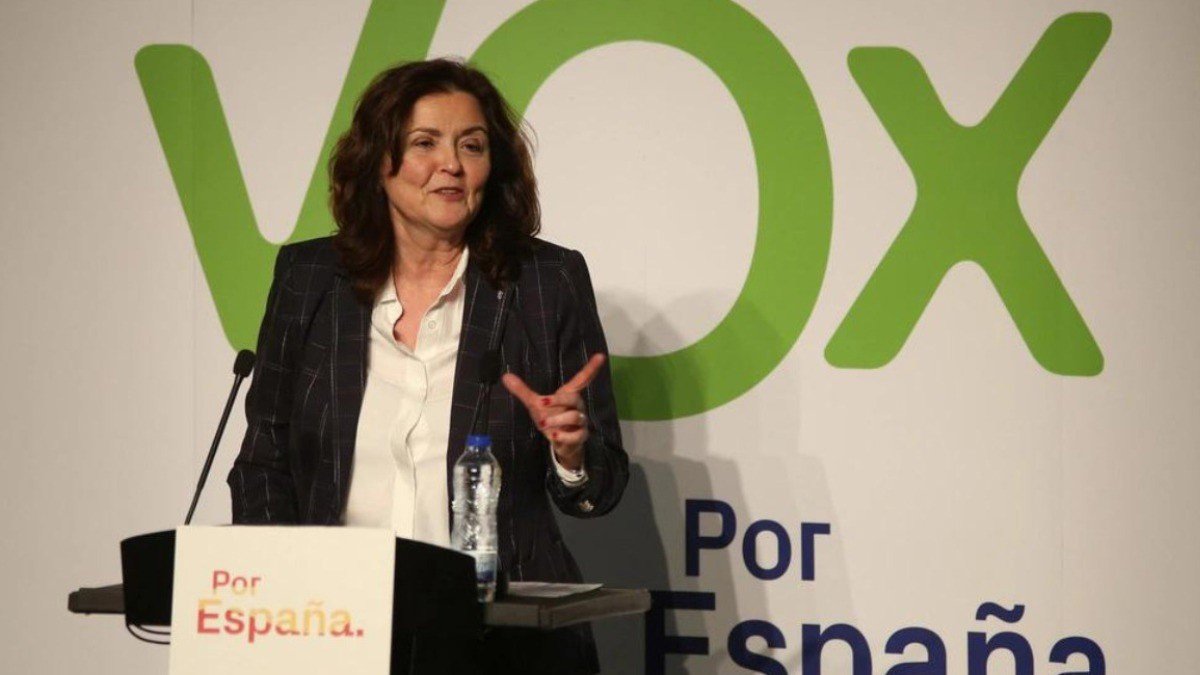 Archivo - La candidata de Vox a la Alcaldía de Palencia, Sonia Lalanda Sanmiguel.