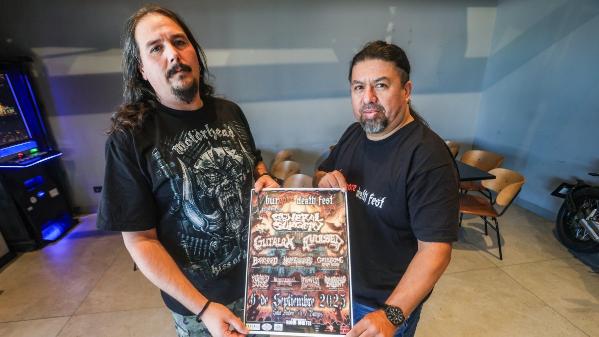 Gonzalo y Fabián, organizadores del Burgore Death Fest.