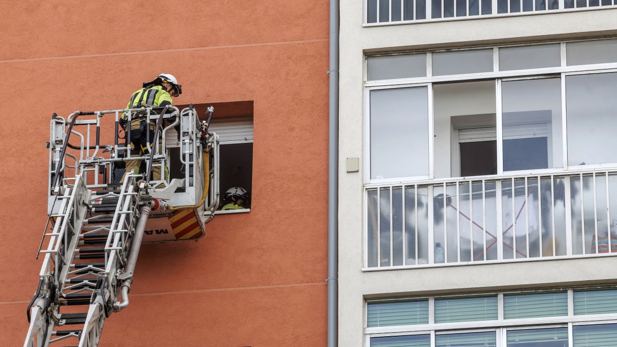 Imagen de una intervención de los Bomberos.