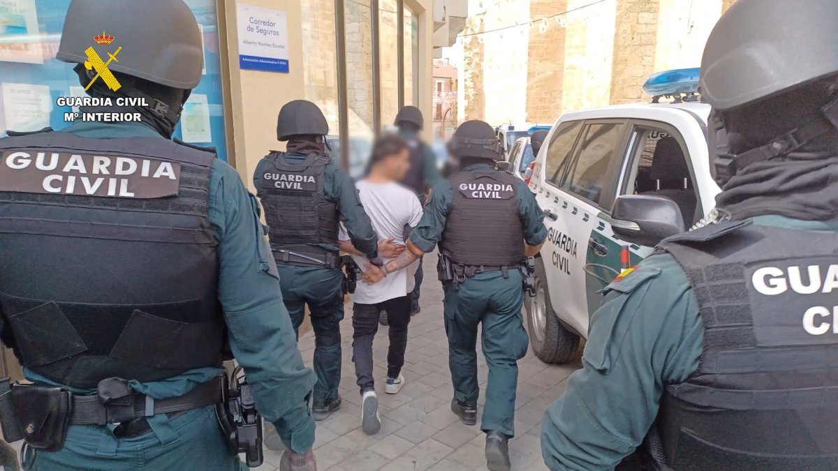 Imagen de uno de los detenidos