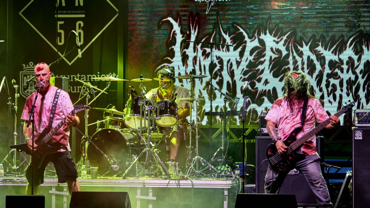 La banda burgalesa Nasty Surgeons durante su concierto en el Burgore 2025.