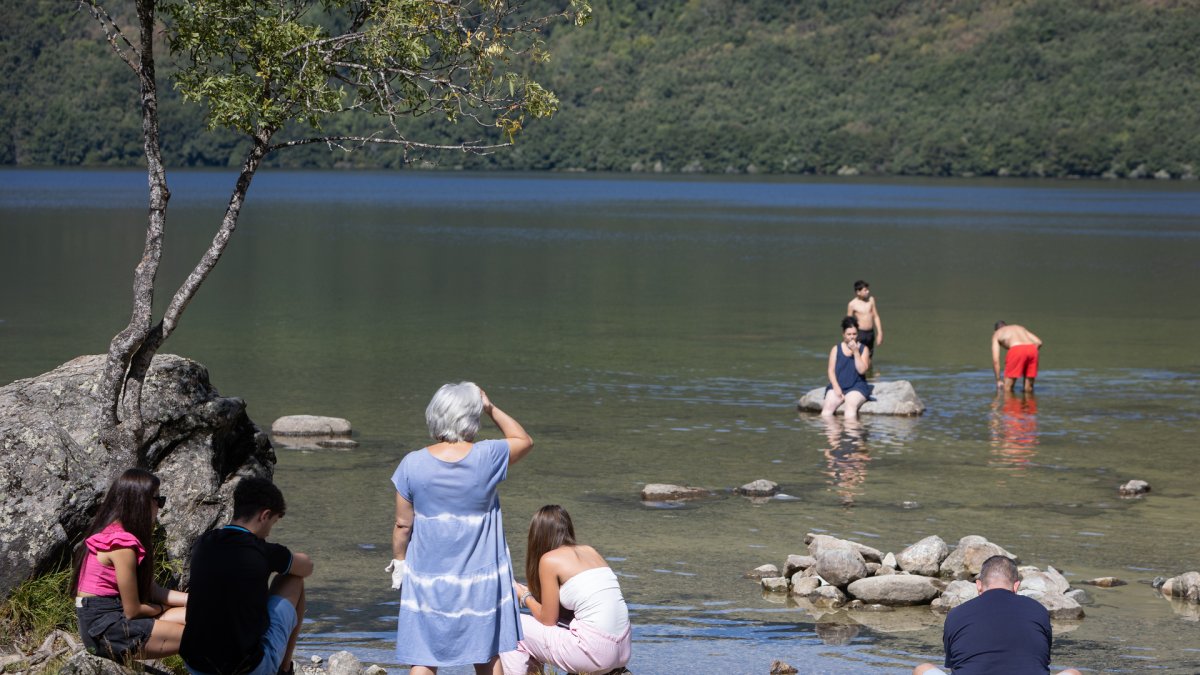 Turismo en el lago de Sanabria.