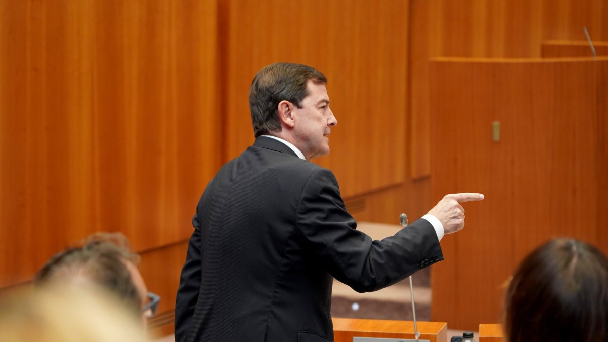 Intervención del presidente de la Junta, Alfonso Fernández Mañueco, en la primera sesión del Pleno de las Cortes de Castilla y León.