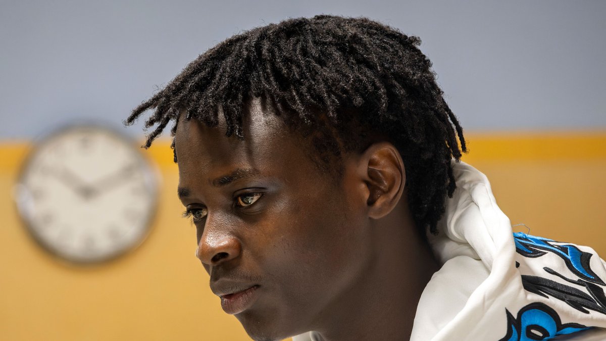 Ibrahima Diouf lleva un año en Burgos.