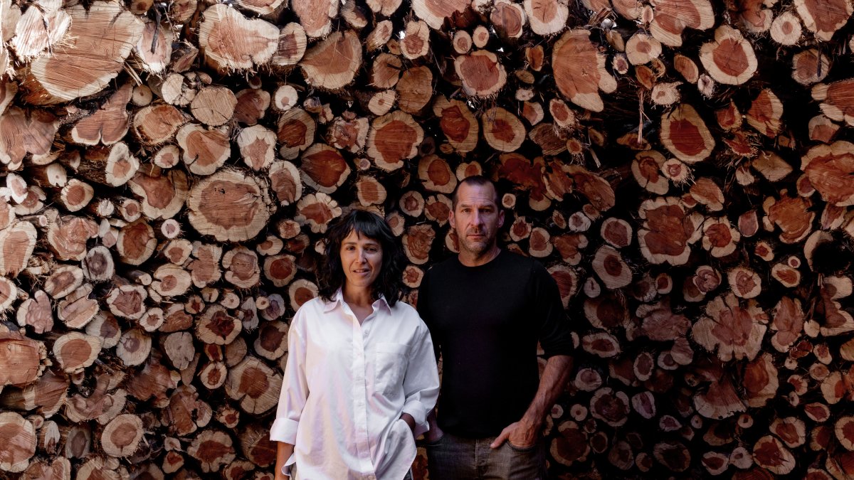 Los arquitectos paisajistas Laura Santín y Wiliam Roberts.