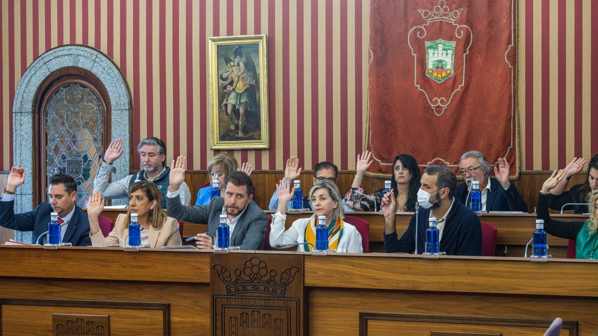 Instante del Pleno municipal de octubre.