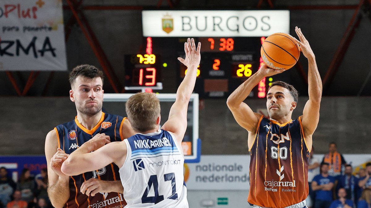 Imagen del partido del Tizona ante Fuenlabrada.