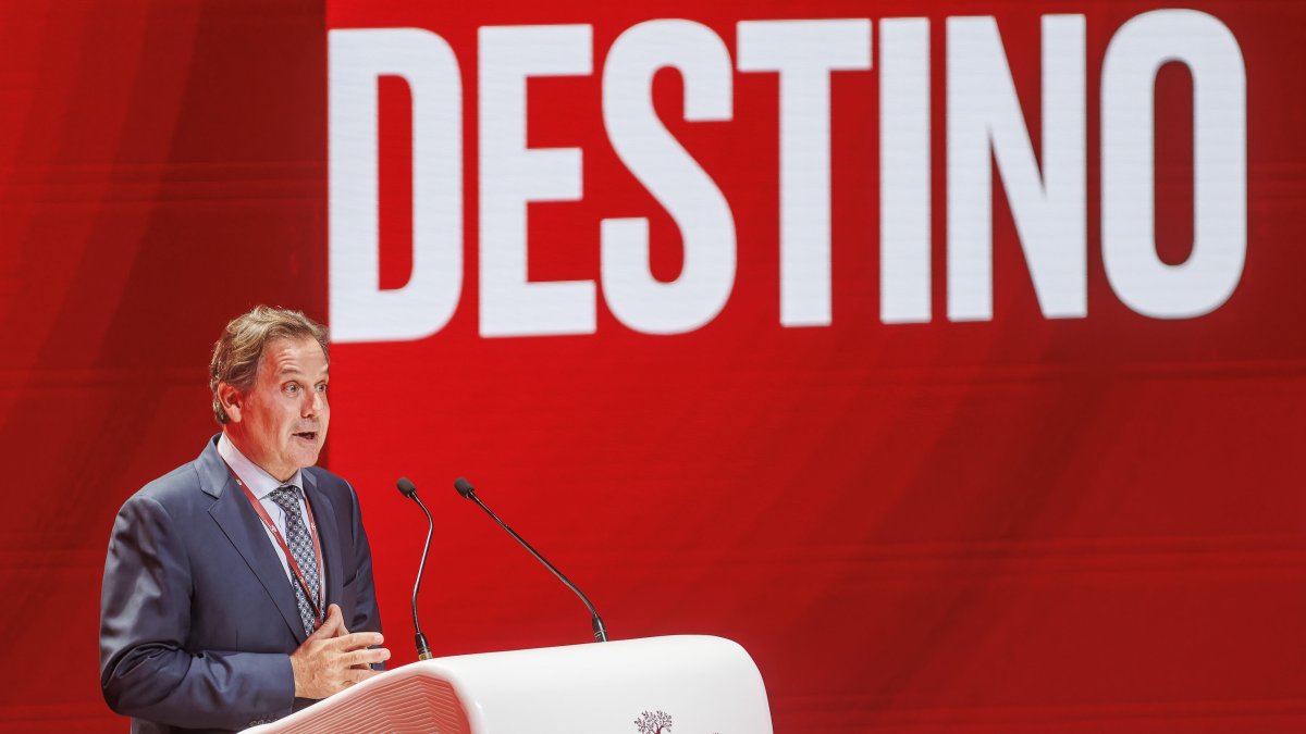 El presidente del Instituto de la Empresa Familiar, Ignacio Rivera, durante la inauguración del XVIII Congreso Nacional del sector.