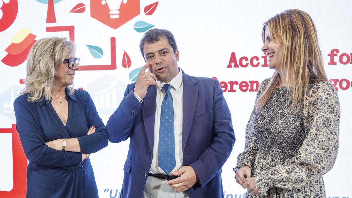 Molero, Gallo y Ortiz, durante la rueda de prensa.