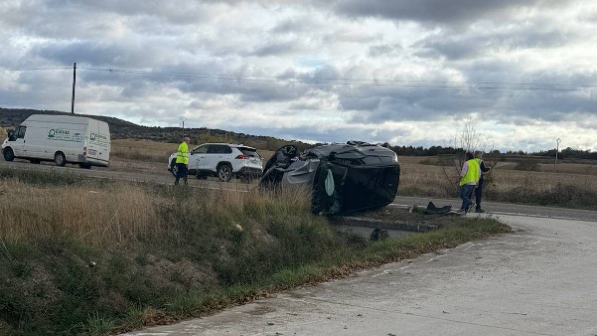 Imagen de uno de los accidentes registrados en Medina de Pomar.