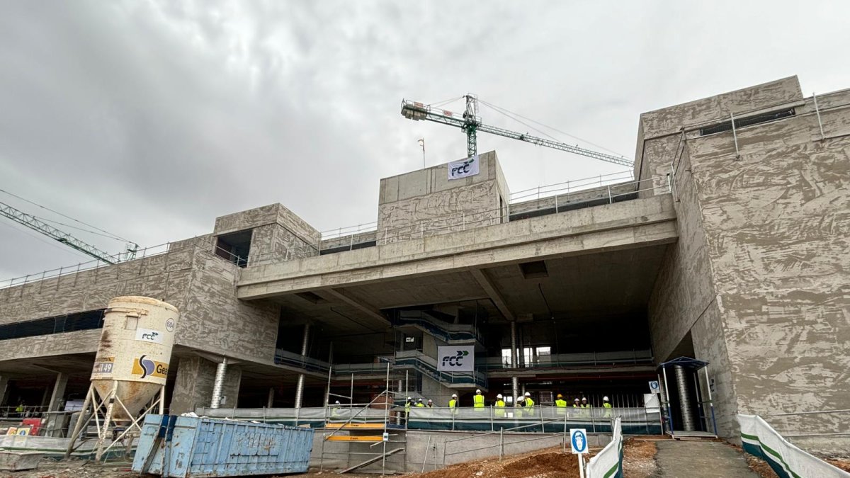 Obras del futuro hospital de Aranda