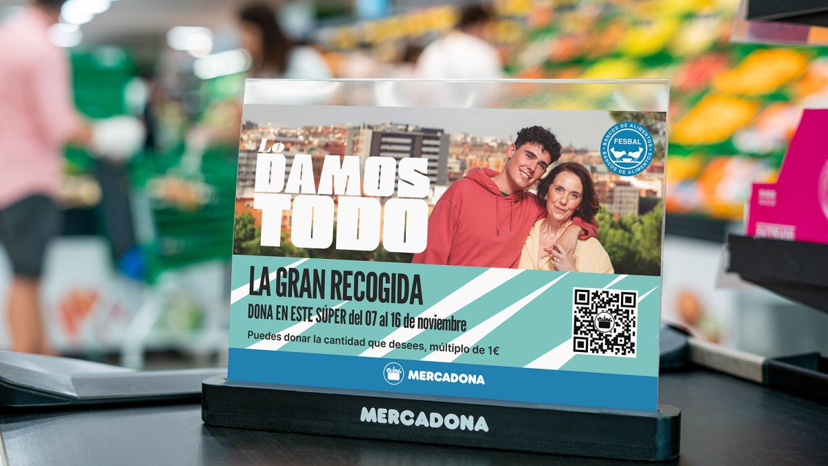 Mercadona facilita las donaciones a los Bancos de Alimentos en toda la comunidad