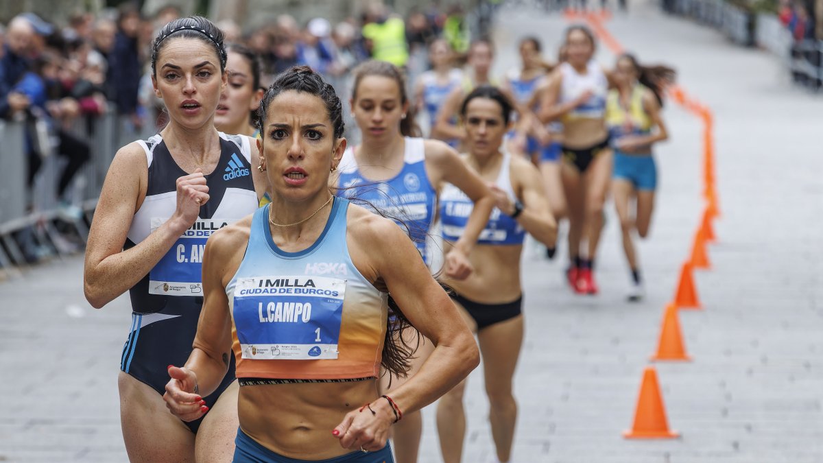Un momento de la Milla Ciudad de Burgos, organizada por la misma empresa que prepara la media maratón.