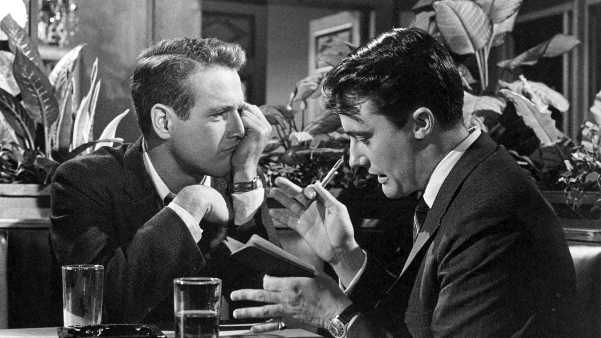 Paul Newman y Robert Vaughn en 'La ciudad frente a mí'.