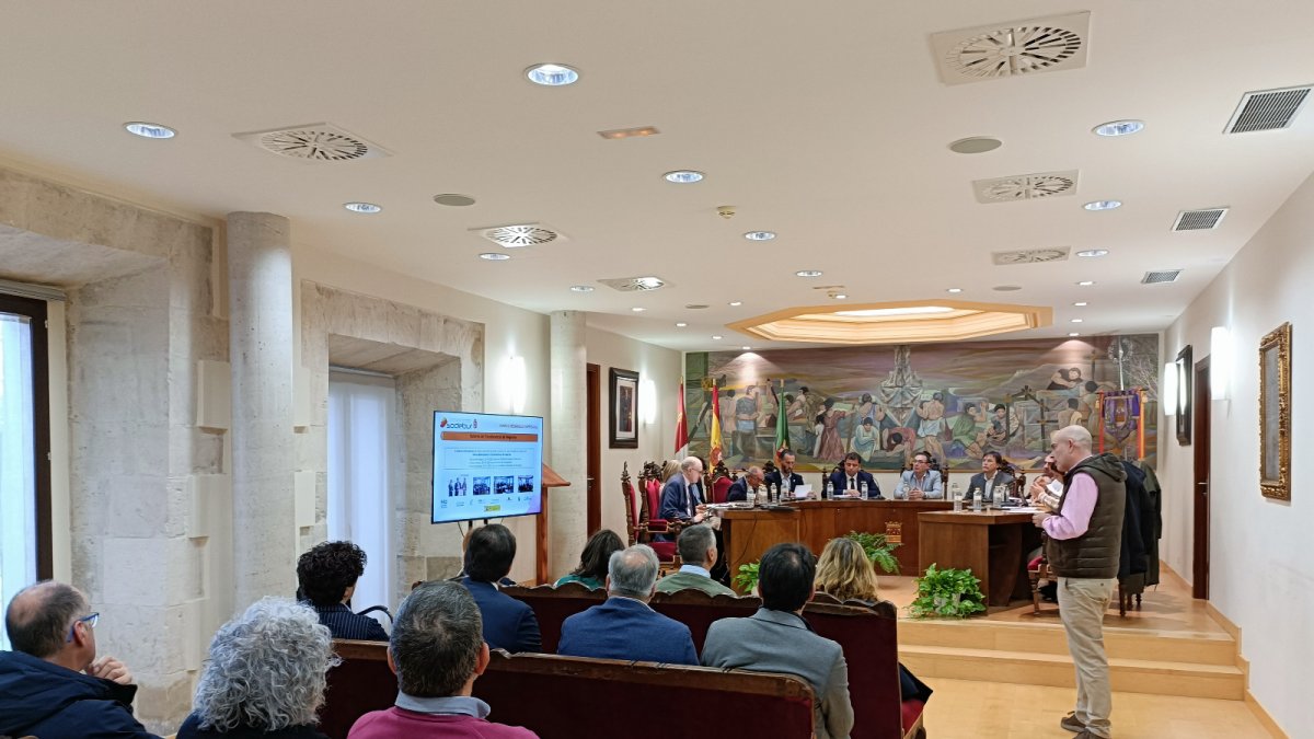 Momento del consejo de administración de Sodebur celebrado en Briviesca.