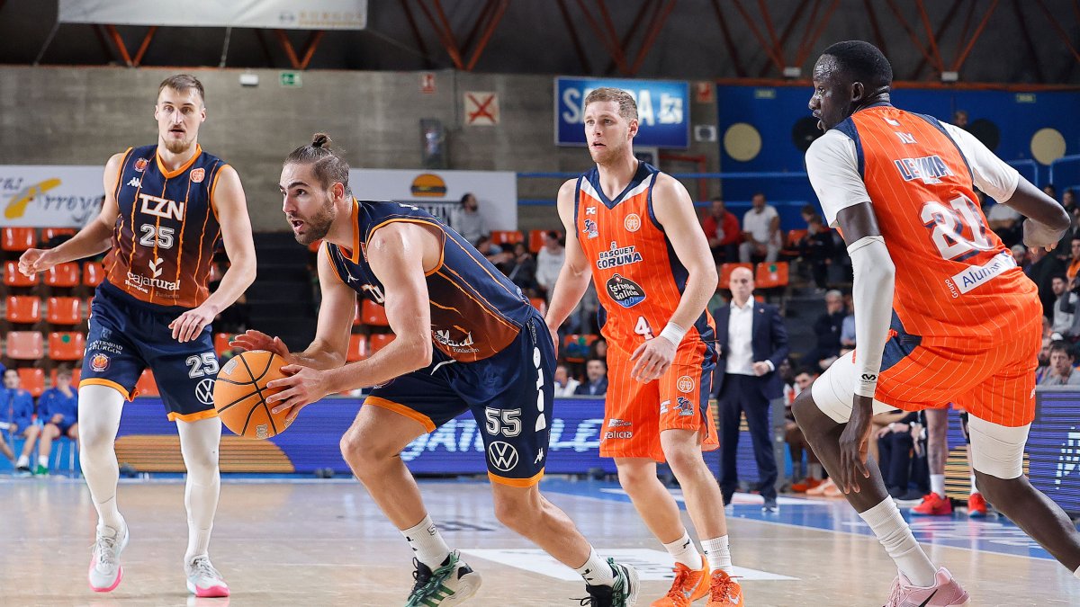 Gerard Jofresa, durante el partido contra Leyma Coruña.