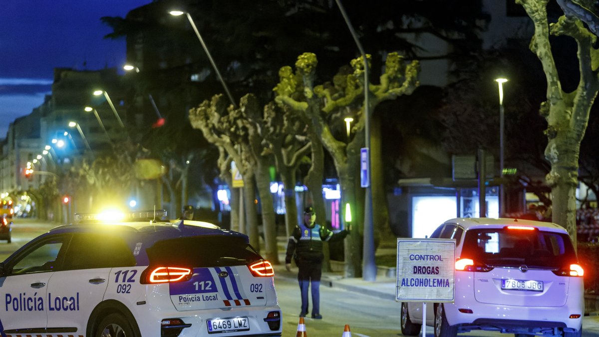 Imagen de un control de la Policía Local.
