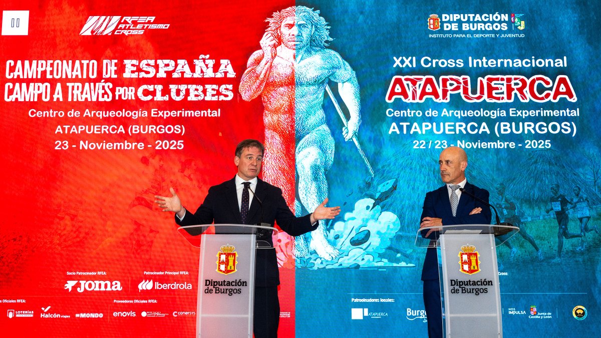 Borja Suárez y Javier González, durante la presentación.
