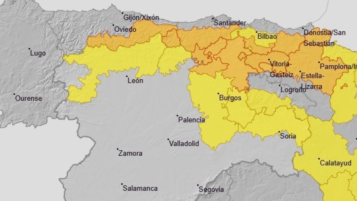 Avisos para este viernes en Castilla y León.