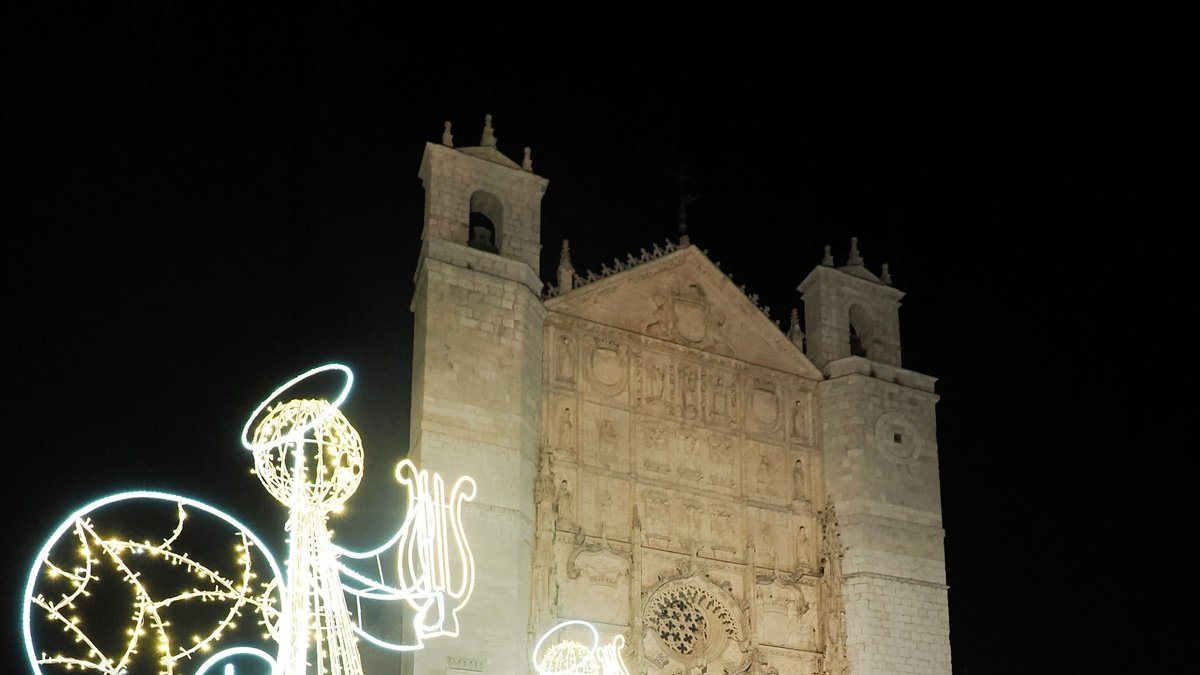 Inauguración del alumbrado navideño de Valladolid.
