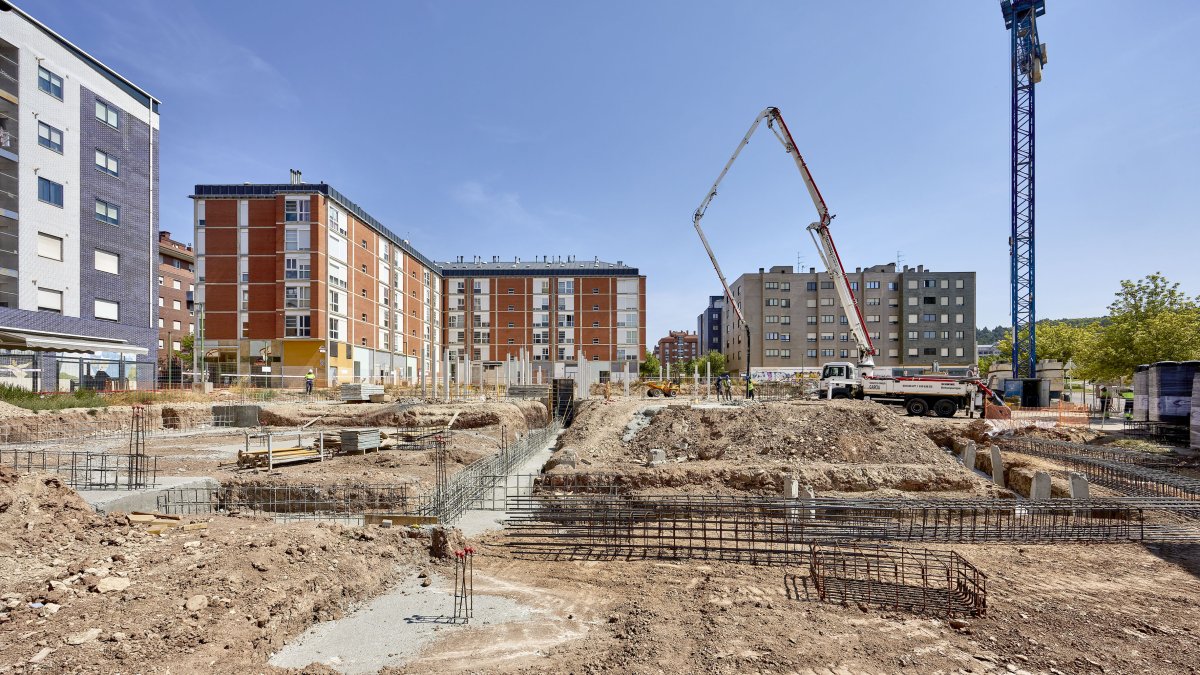 Imagen de las obras del Cívico de Fuentecillas el pasado mes de agosto.