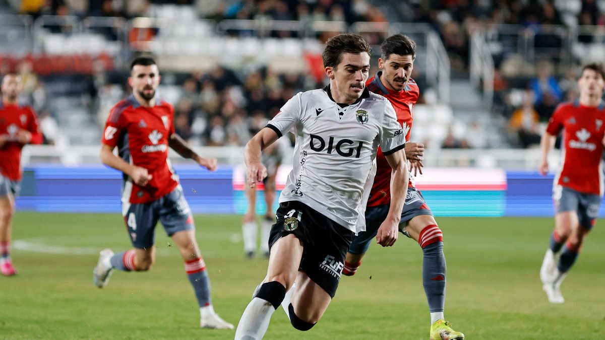 Imagen de Aitor Córdoba durante el partido contra el Albacete.
