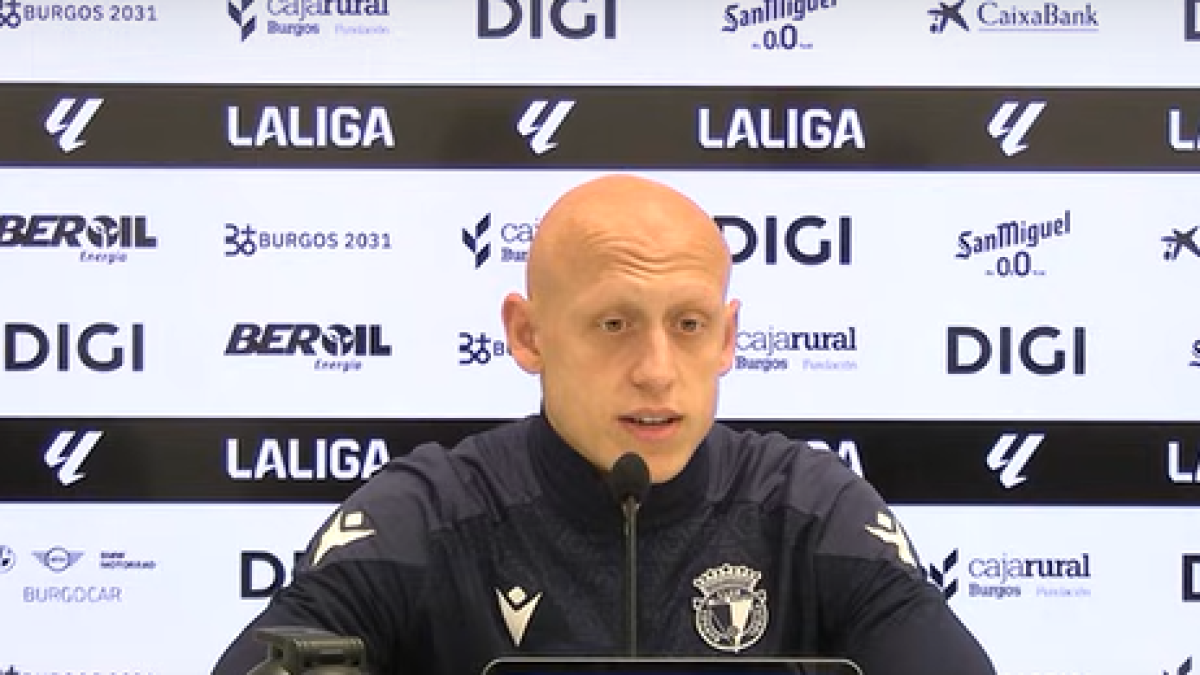 Mollejo, durante la rueda de prensa.