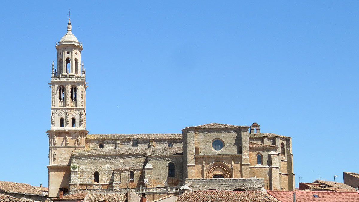 Estampa de iglesia de Santa María del Campo.