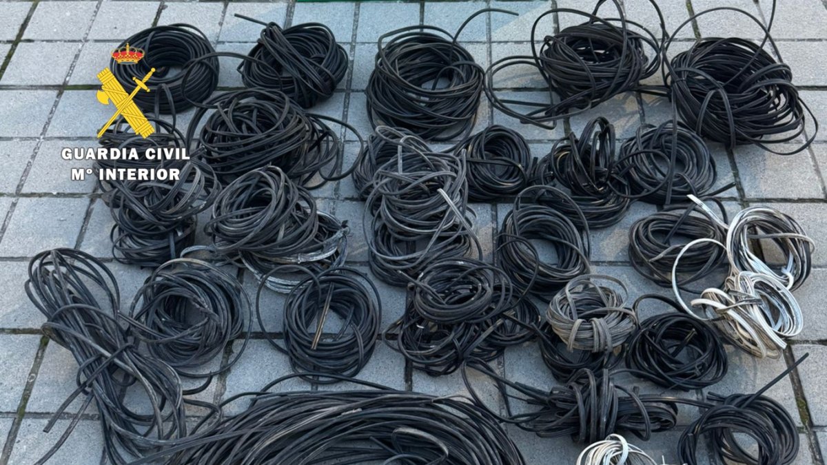 Imagen del cable recuperado.