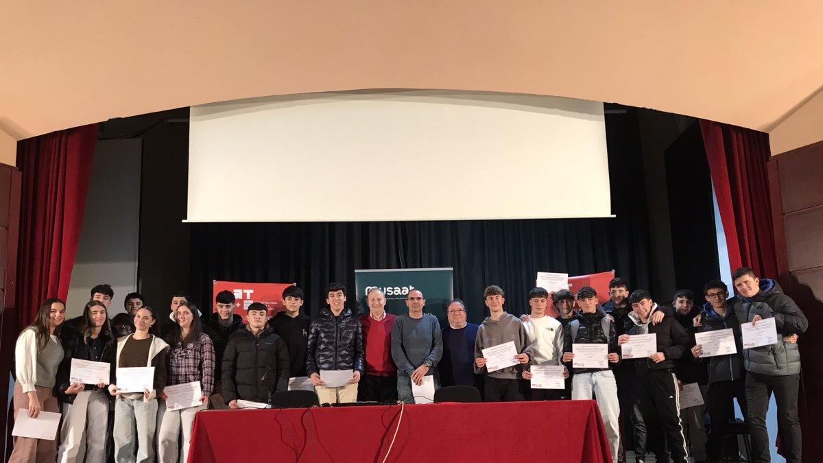 Imagen de la entrega del premio.