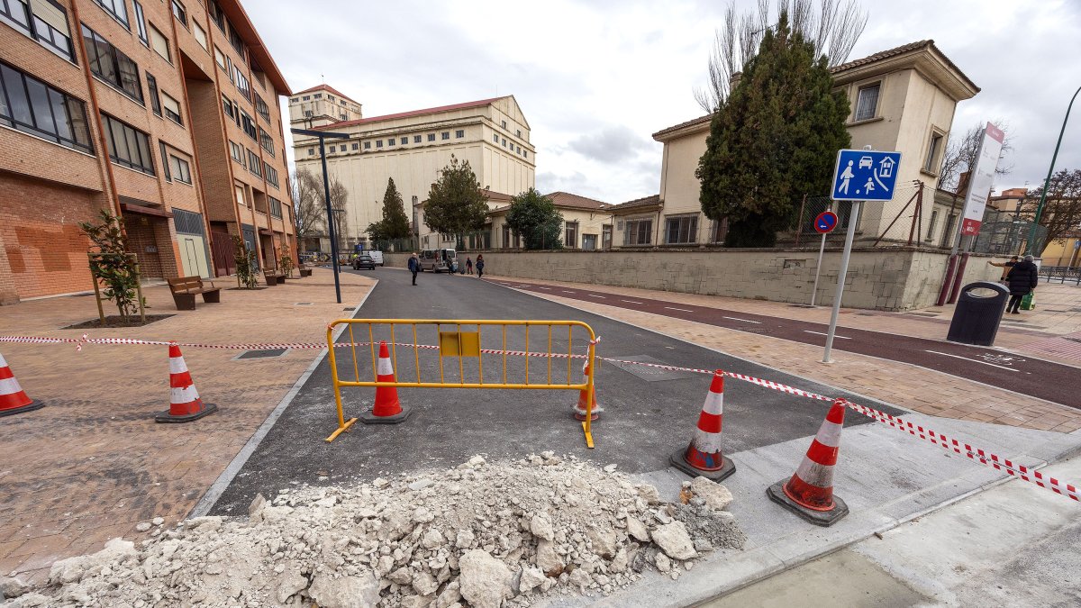 En la zona de El Silo en Capiscol se realizan ahora mismo obras de mejora del aparcamiento.