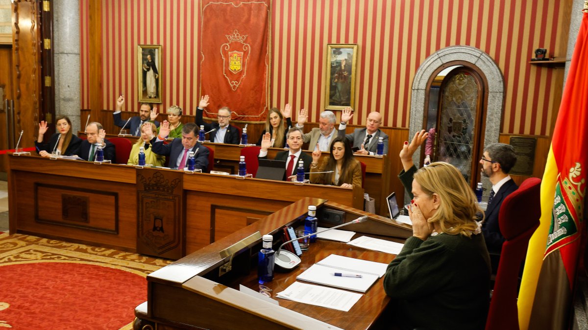 Un momento del Pleno ordinario de diciembre del Ayuntamiento de Burgos.