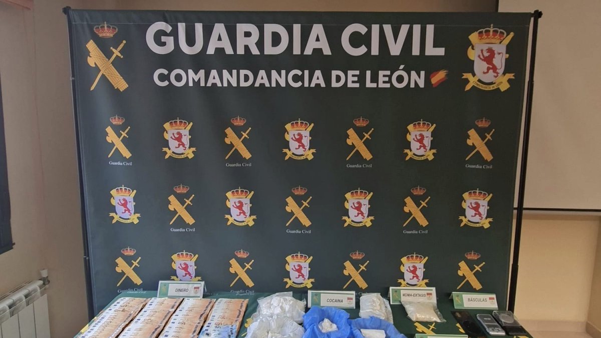 Detenidas dos personas dedicadas al tráfico de cocaína y mdma en la provincia de León.