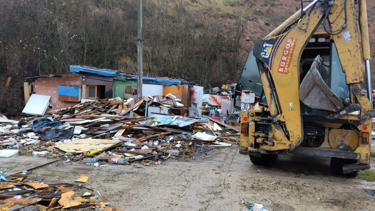 Derribo del poblado chabolista de El Encuentro.