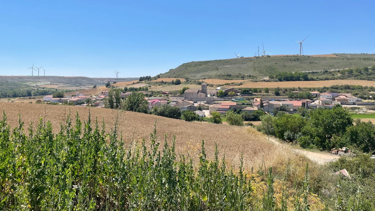 Vista general de la localidad de Lodoso.