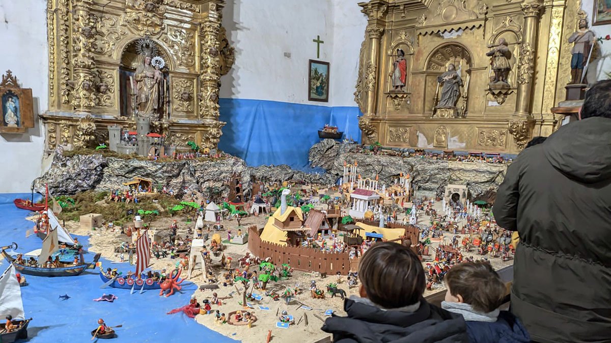 Belén de Playmobil de Quintanilla de Riofresno.