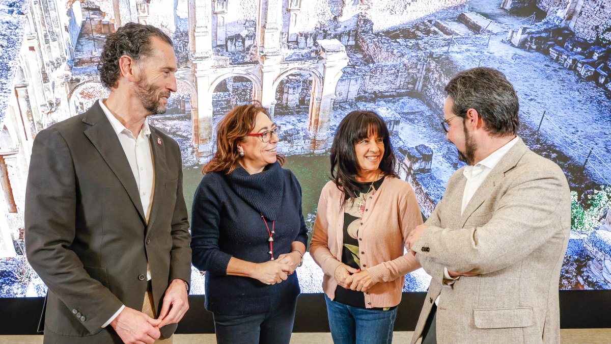 Presentación del convenio entre Diputación y Fundación Monasterio Rioseco.
