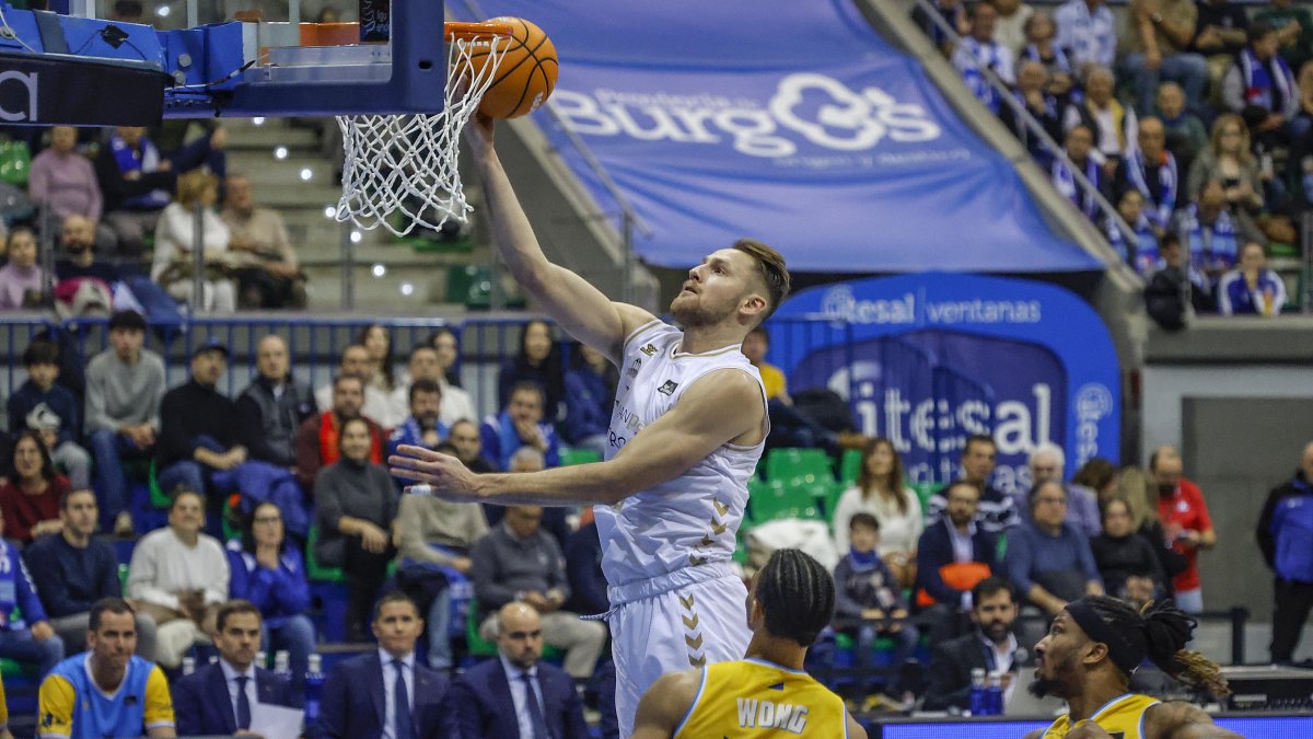 Luke Fisher, durante el partido contra Gran Canaria.
