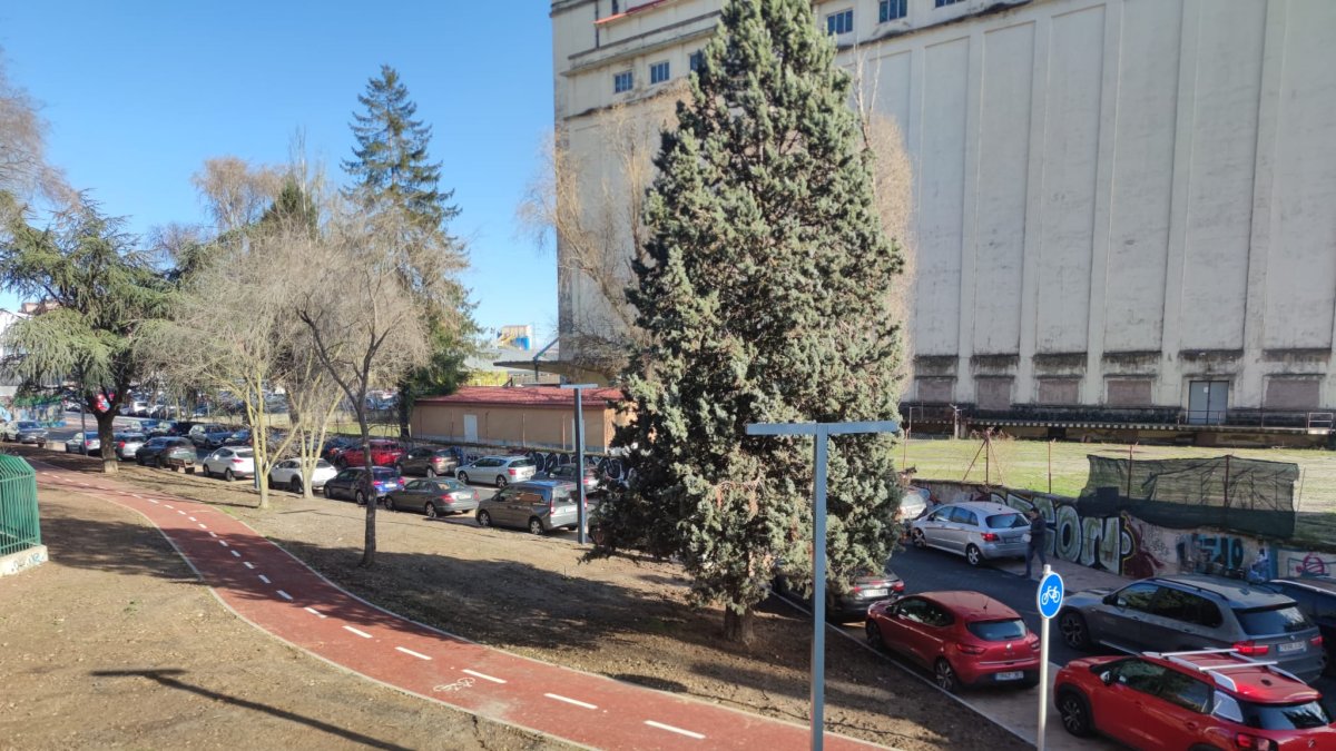 El pasaje Fernando de Rojas, con vehículos aparcados en las aceras.