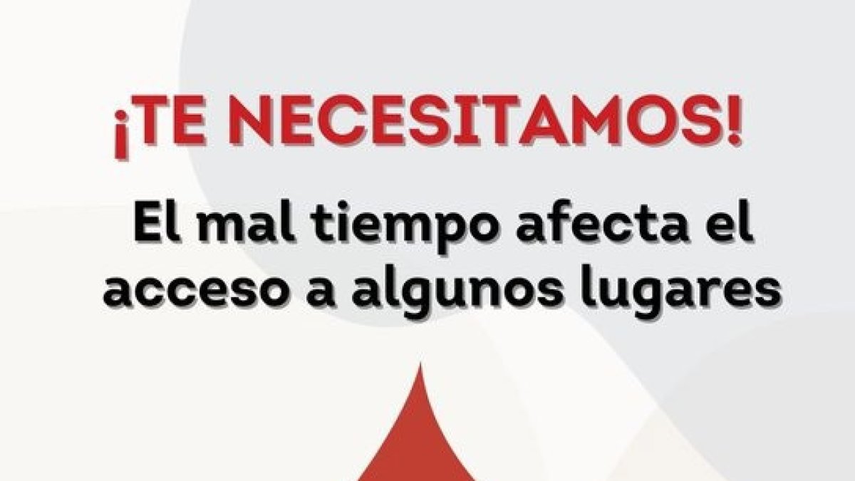 Gráfico difundido por Dona Sangre sobre la situación crítica de las reservas este miércoles, 7 de enero.
